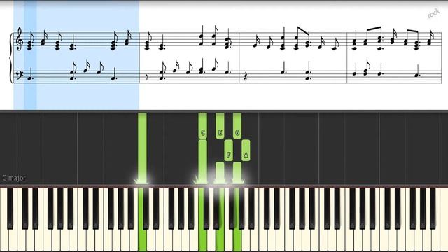 Silent Night HD piano tutorial