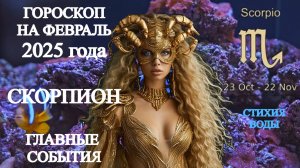 Гороскоп на февраль 2025 года. Скорпион. Главные события.