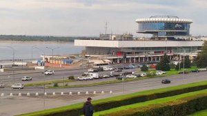 Волгоградский речной порт Речной вокзал Волгограда 10 октября 2022 года