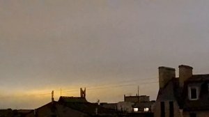 Прожекторы ПВО с телевышки Петербурга.