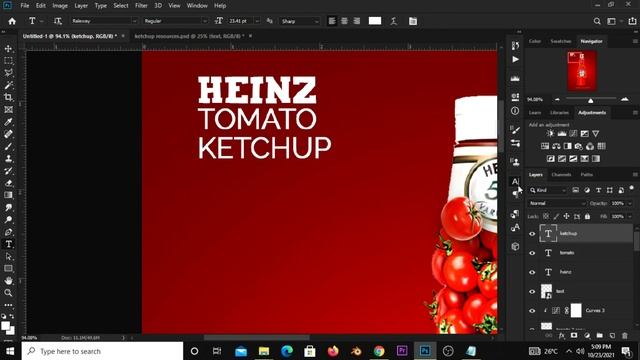 Heinz Tomato Ketchup Poster Design | Photoshop Tutorials смотреть онлайн