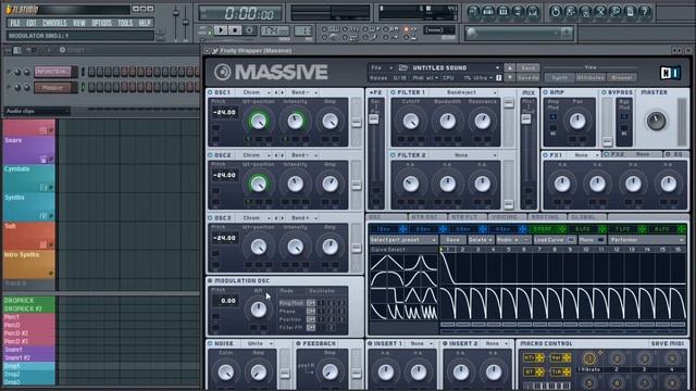 NI MASSIVE - FAT REESE BASS SOUND DESIGN TUTORIAL (FREE PATCH DOWNLOAD) смотреть онлайн