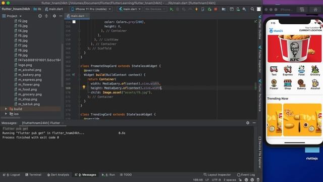 Flutter - Food Delivery - Image Slider - Slide Indicator