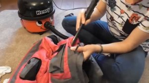 👠 Woman Vacuuming Jacket ~ ASMR Soothing VACUUM CLEANER Relaxation WHITE SOUND Hoovering Video