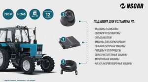 Комплект NSCARдля трактора на 3 камеры