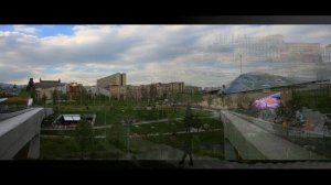 Парк "Зарядье" в Москве , где встречаются природа и технологии.
