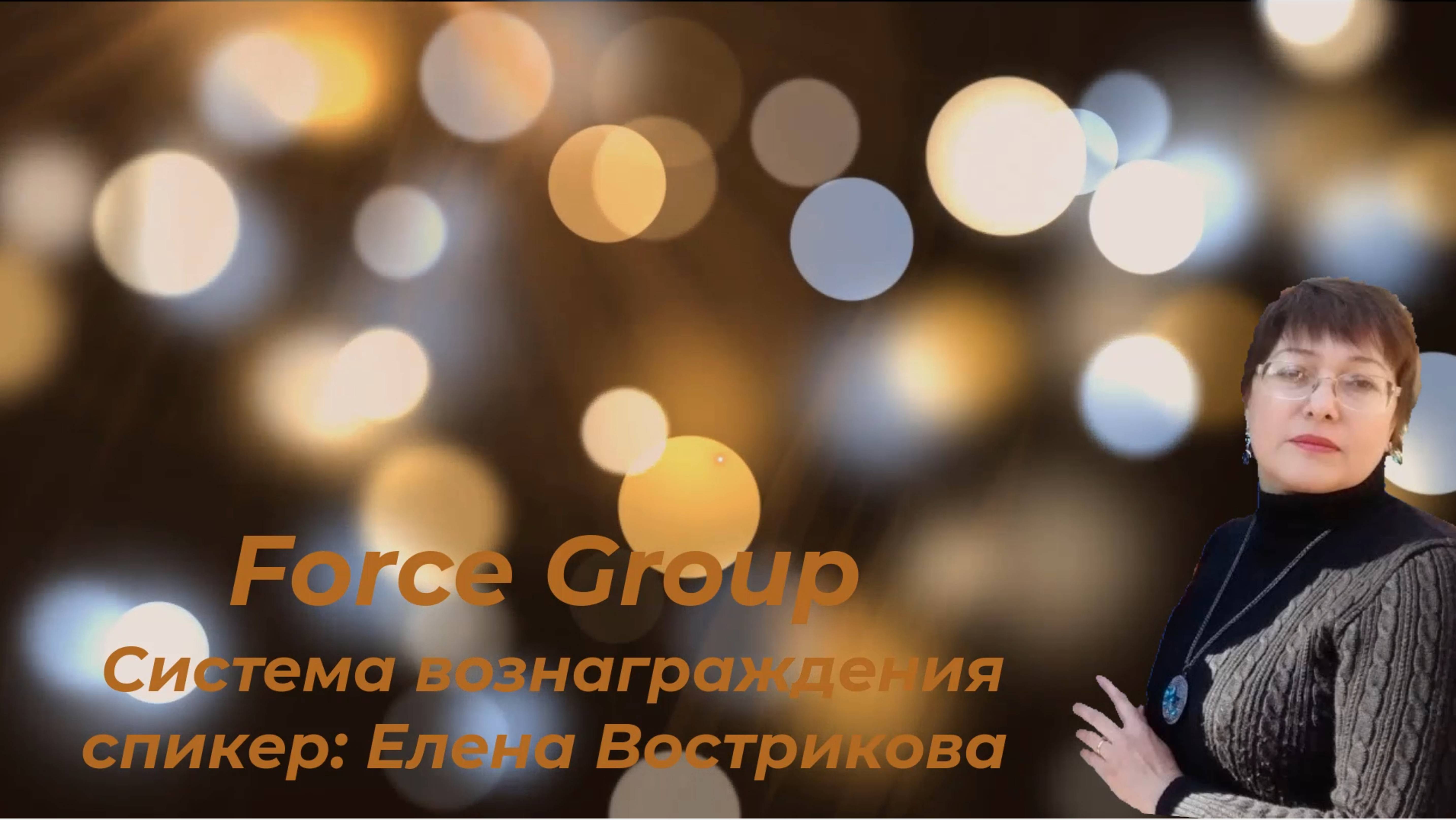 Force Group  Система вознаграждения