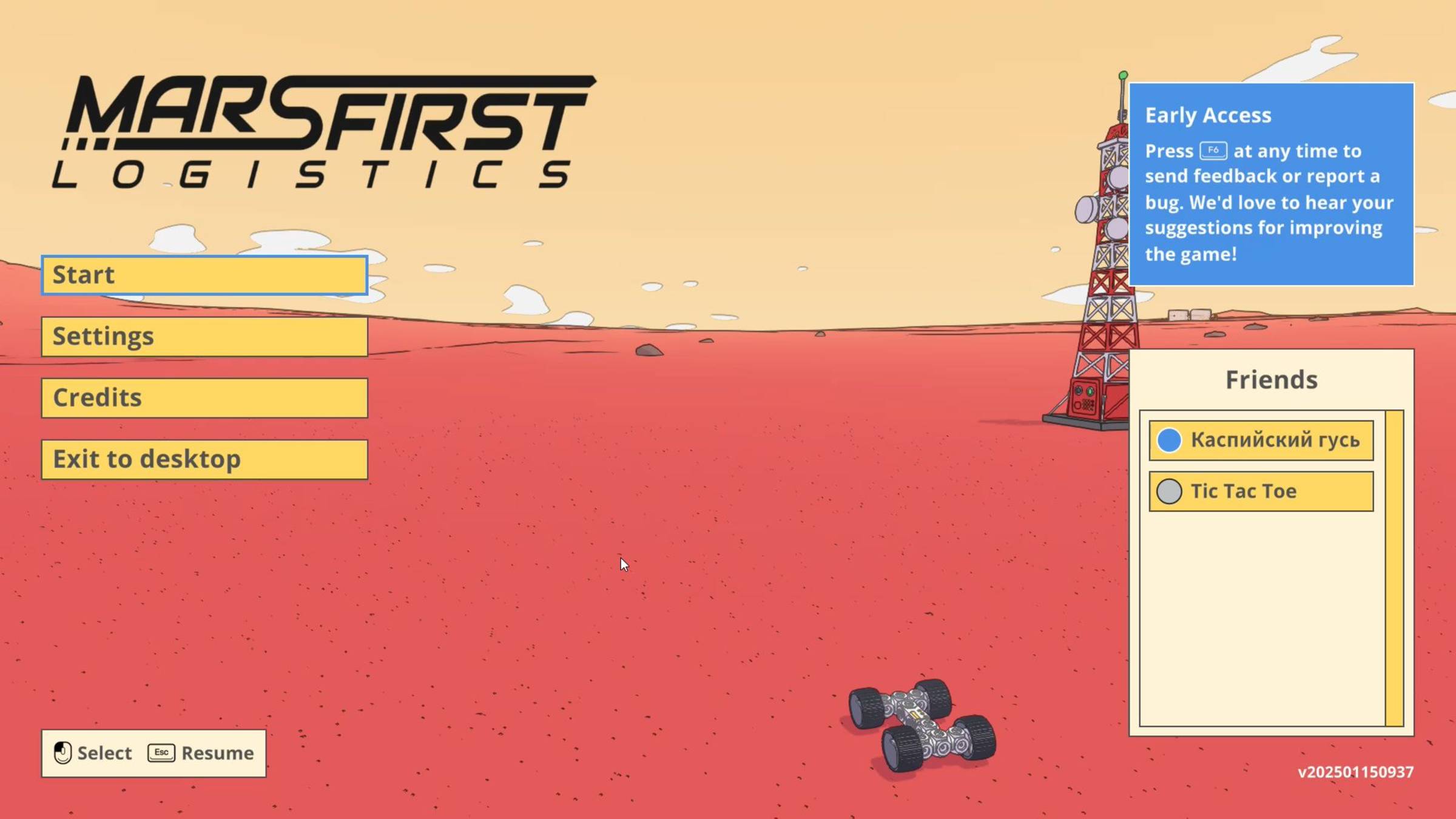Mars First Logistics. Первый взгляд на игру.