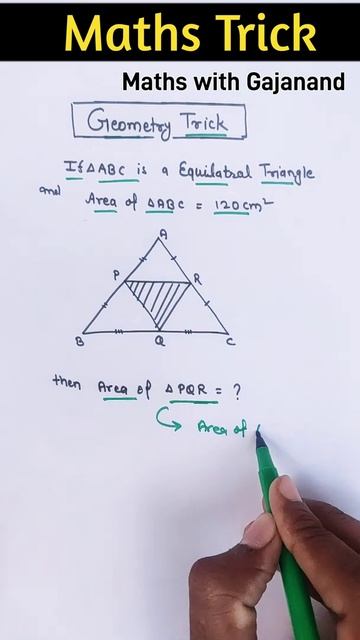 Geometry Question Trick || #mathsTrick || #ssc || maths Masti || #YTShorts || #shorts || #tricks