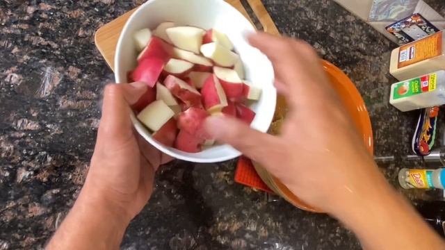 Grilled steak tuna and roasted red potatoes طبق سمك تونا