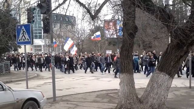Крым Симферополь мирная акция за Русский язык смотреть онлайн
