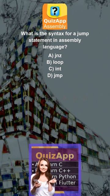Assembly What is the syntax for a jump statement in assembly language