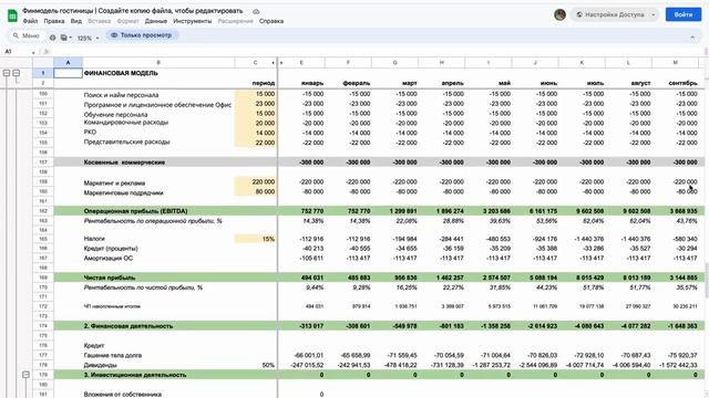 Финансовая модель гостиницы_ пример от НФ смотреть онлайн
