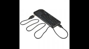 Black 3 in 1 Rii mini X1 Handheld 2.4G RF Wireless Keyboard Qwerty With Touchpad By ElectricTurtles