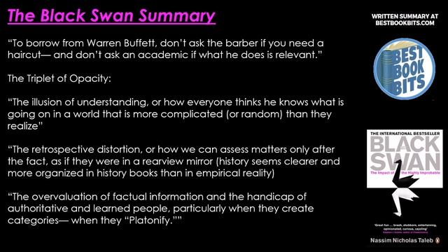 The Black Swan | Nassim Nicholas Taleb | Book Summary