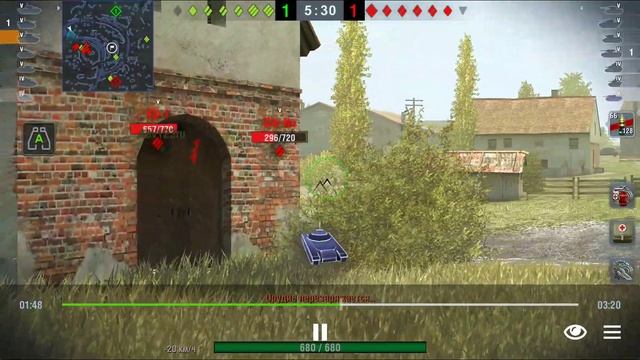 WoT blitz. M7. Заманил двоих в реку, а они утонили смотреть онлайн