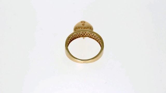 Золотое кольцо с фианитами, артикул к04708 смотреть онлайн