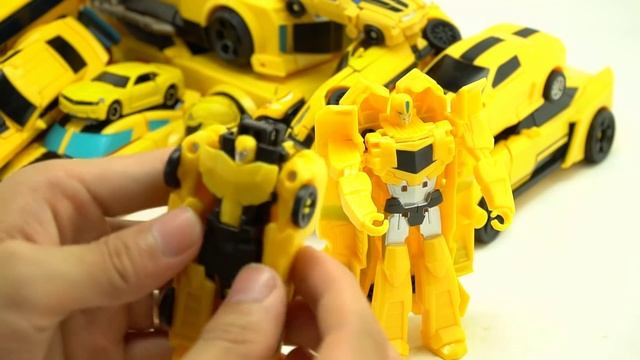 Yellow Superheroes Color Transformers Bumblebee, Carbot, Tobot, 40 Vehicle Trucks Car Robot Toys смотреть онлайн