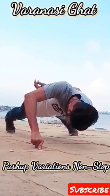Two Finger Pushup Challenge | Varanasi Ghat|  Kashi Dham| Pushup Challenge at Ganga Ghat #shorts