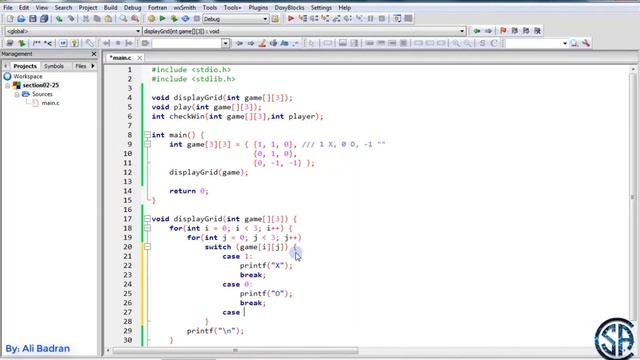 TIC TAC TOE GAME IN C PROGRAMMING || MINI PROJECT IN C || PART # 1 - Must Watch