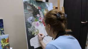 🌸МАСТЕР-КЛАСС: ЦВЕТЫ | Под голландцев | ПИШЕМ РОЗУ | Убираем одинаковости в рисунке | НАТЮРМОРТ🌸