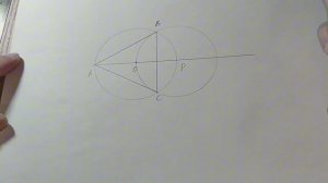 С помощью циркуля строим треугольник. Доказать, что данный вписанный треугольник равносторонний