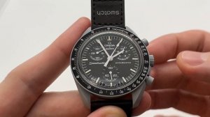 Swatch Omega Moonwatch User Guide & Instructions | Use and Reset Chronograph, Set Time, Tachymeter