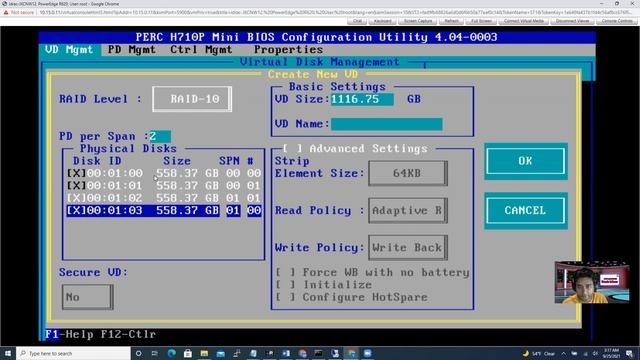 How to configure RAID on Dell PowerEdge server смотреть онлайн