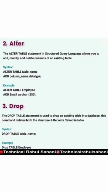 SQL Complete Notes #sql #technical #tech #technical #computerscience#basic #trending #shorts#viral