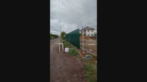 Делал забор от дороги в СНТ Тюльпан .