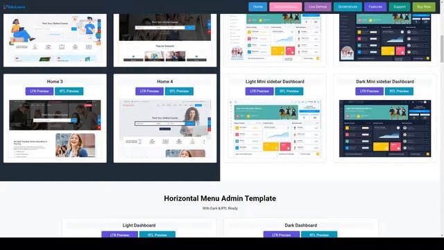 Edulearn - Education Learning Management System Admin Template admin education