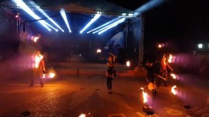 Выступление Театра огня "GEFEST show" 2018 , Туристический Комплекс ПРИБОЙ