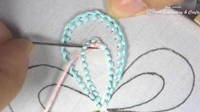 Super easy hand embroidery needle art flower design tutorial for beginners