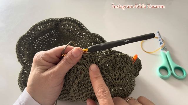 KAĞIT İPTEN HASIR MİDYE MODEL ÇANTA YAPIMI..mussel model made of paper rope bag🌸istiridye çanta смотреть онлайн