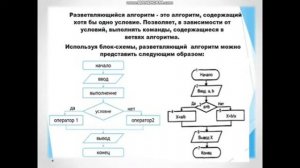 Программирование алгоритма 7 класс
