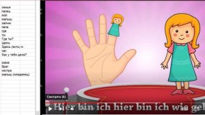 Разбор немецкой песни Finger Familie. Deutsch lernen für Kinder. Немецкий язык для детей.