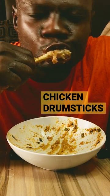 Chicken Drumsticks Got Me.. 🤣 #funnyvideo #mukbang #eatingsounds #viral #ytshorts #shorts смотреть онлайн