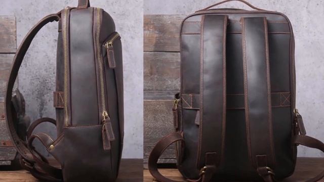 7 Крутые мужские рюкзаки с Алиэкспресс Кожаный рюкзак с Алиэкспресс Men Backpack Aliexpress 2024 смотреть онлайн