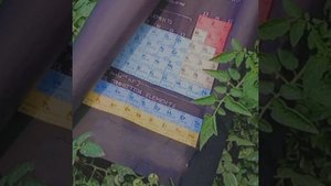 periodic table in black chart paper.. //By The Easy Creation