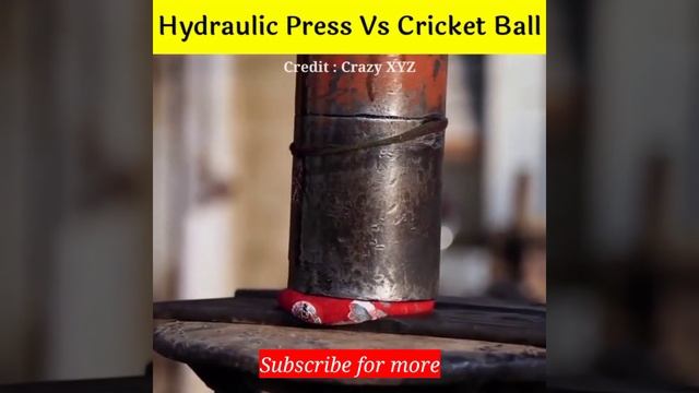 Hydraulic Press Vs cricket leather ball 😱 इन दोनों में से कौन जीतेगा? 🤔 Abhijeet karande | #shorts смотреть онлайн