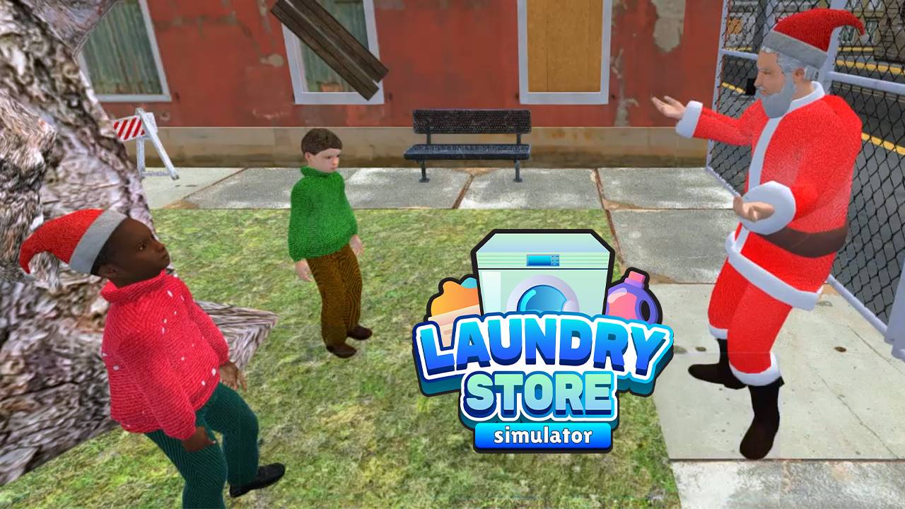 Санта в прачечной - Laundry Store Simulator #7 Прохождение