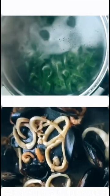 ЗЕЛЁНАЯ ПАСТА С МОРЕПРОДУКТАМИ И СЛИВОЧНЫМ СОУСОМ. 2019 г. смотреть онлайн