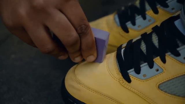 Crep Protect Eraser Stepping on Jordan 5 Tokyo