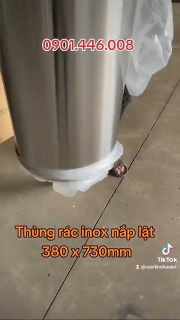 Thùng rác Inox nắp lật 380 x 730 mm - 0901.446.008 смотреть онлайн
