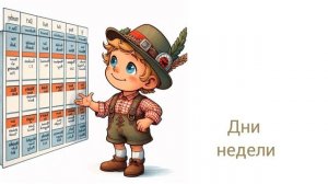 Учим немецкий. Дни недели. Wochentage.#a1 #deutsch #new #deutschfürkinder #Wochentage #new #4k