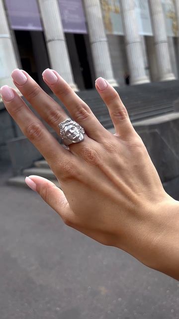 Матовое кольцо из серебра Аполлон. Наполнено смыслом и заметно издалека  #ring #серебряноекольцо