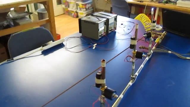 Small puffer array test with compressed air смотреть онлайн