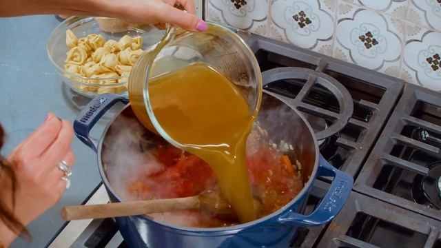 Sausage Tortellini Soup: Comfort food in a bowl!