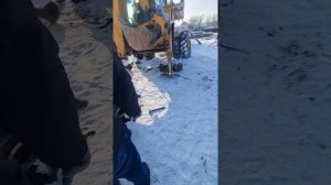 Снятие заднего моста jcb4cx