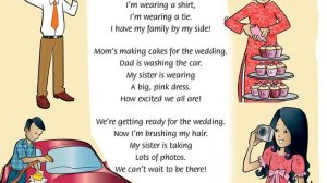 we're getting ready for the wedding!!